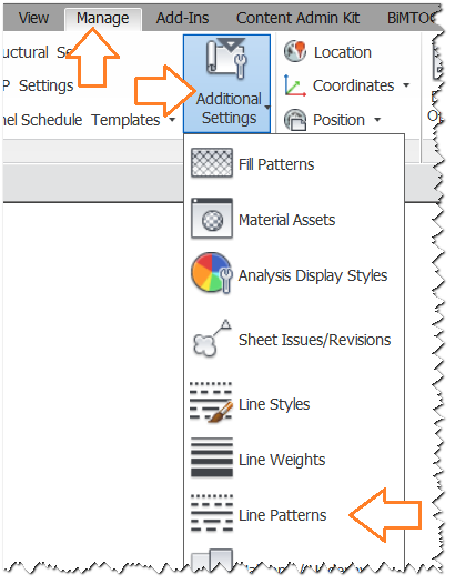 Revit-manage-lines-patterns