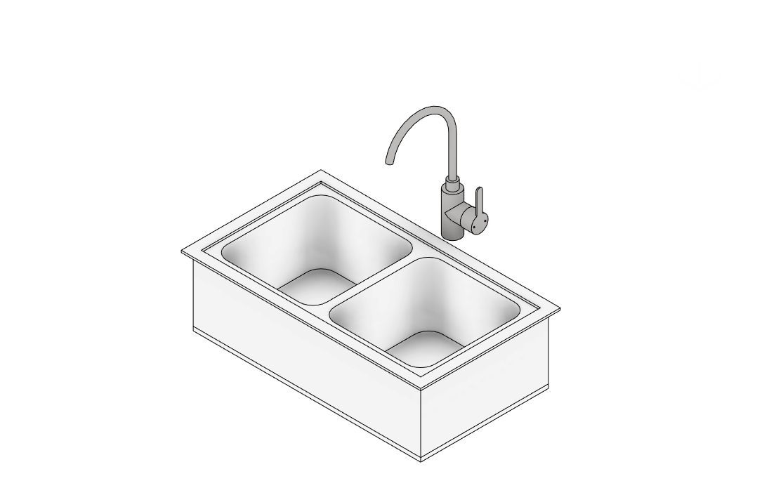 auto revit kitchen sink