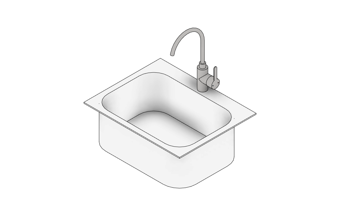 auto revit kitchen sink